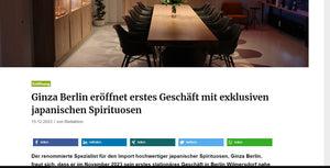 about-drinks: Ginza Berlin opens first store with exclusive Japanese spirits