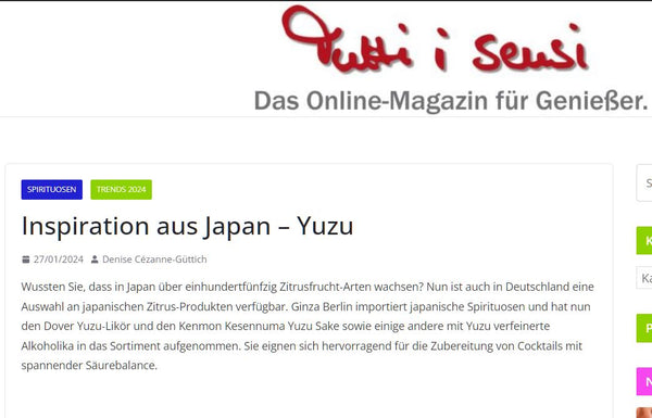 Tutti e sensi: Inspiration from Japan - Yuzu