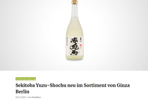About Drinks: Sekitoba Yuzu-Shochu new in the Ginza Berlin range