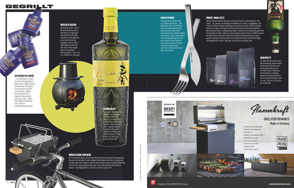 BEEF! magazine recommends the Kanade Yuzu liqueur