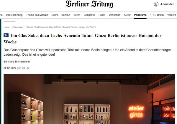 Berliner Zeitung: Ginza Berlin is our hotspot of the week