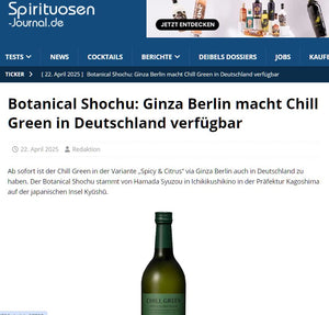 Spirits Journal: Ginza Berlin makes Chill Green available in Germany