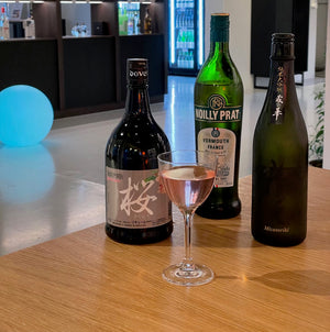 Sake cocktail: Sakura x Mizutoriki Kura No Hana