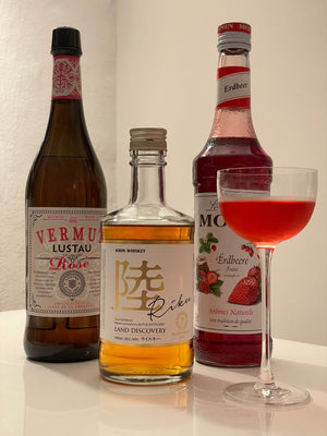 Strawberry Discovery - fruity cocktail with our new Kirin whisky