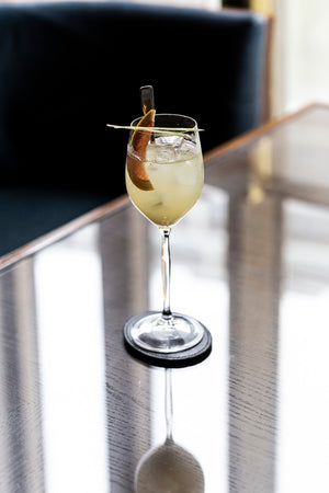 Gimlet Rocks - a gimlet with Hassaku Rocks