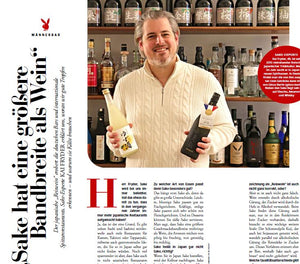 Sake is sexy: Our CEO on the subject of sake in the February issue of Playboy