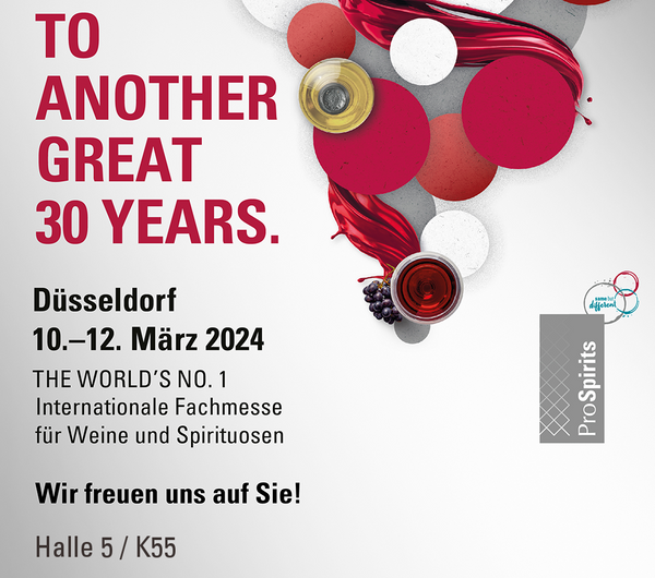 Visit us from March 10-12 at the ProWein in Düsseldorf
