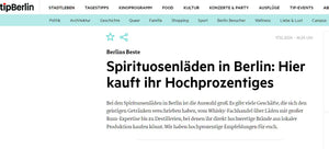 tip Berlin - Liquor stores in Berlin: Where to buy high-proof spirits