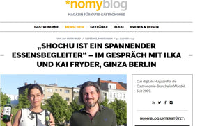 nomyblog - Magazine for good gastronomy - Shochu and food pairing
