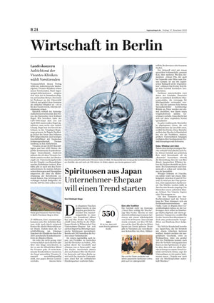 Tagesspiegel Wirtschaft in Berlin - Spirits from Japan