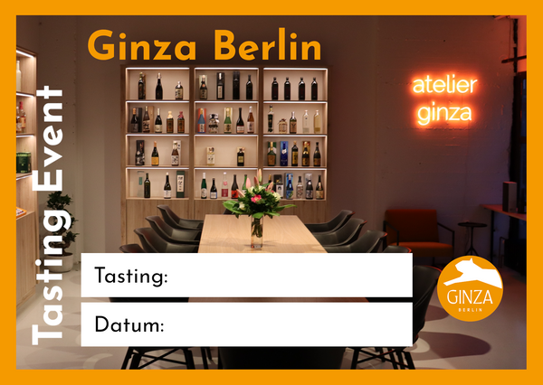 Gift voucher for a speed tasting, Saturday afternoon at Ginza Berlin